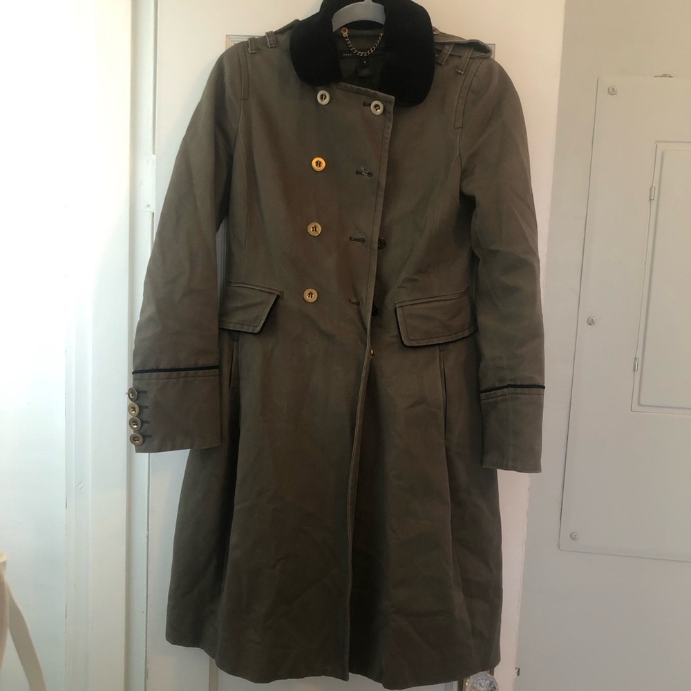 Marc Jacobs Olive Green Trench Coat